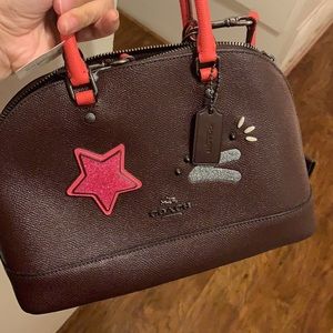 Coach mini sierra satchal with colorful star eyes